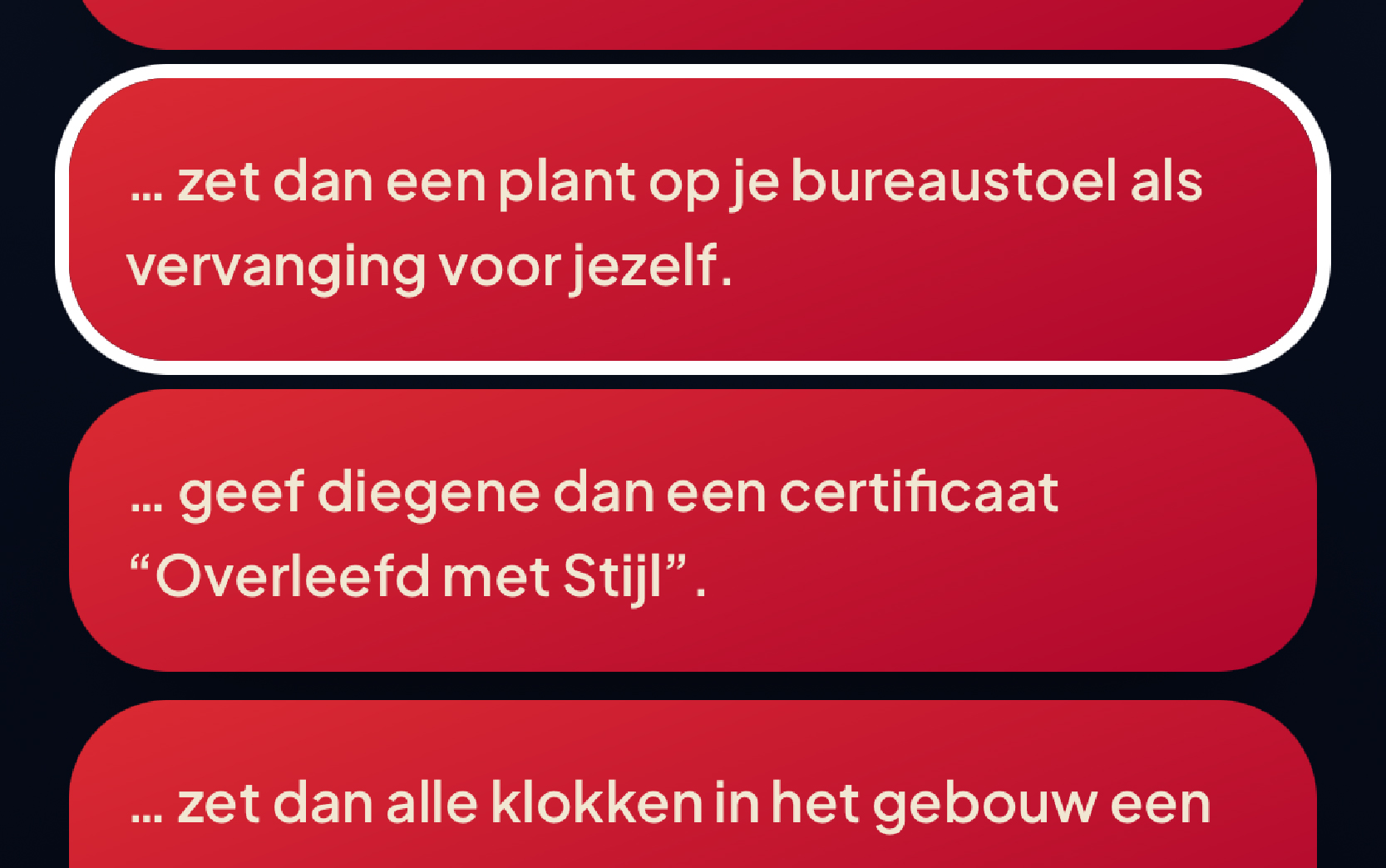 Uitleg stap 2 van Work Rules